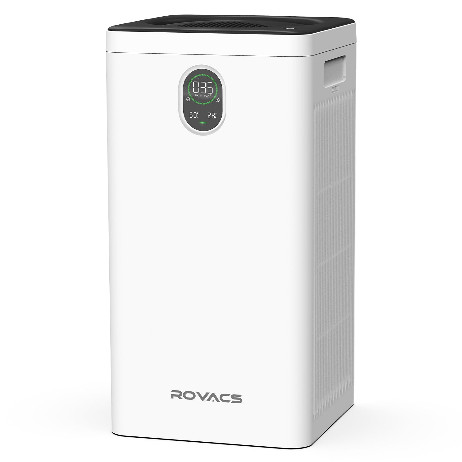 ROVACS Air Purifier RV550, 220 sq ft Coverage, Real HEPA Filter H13, For Smoke, Dust, Odors, Pet Dander, 99.97% Removal, CDAR 520m³/h, Automatic Laser Particle Sensor, Child Lock